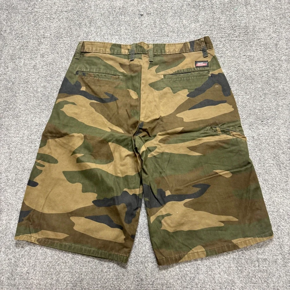 VTG Dickies Camo Shorts Men's 32 Baggy Skater Chino Y2K